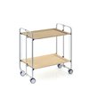 Table roulante pliante 2 plateaux