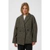 Marron Feather Gray And Black Twill