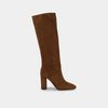 Bottes cuir suede marron