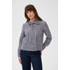 Bleu Navy White Check