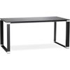 Bureau informatique verre noir