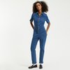 Combinaison pantalon femme bleu