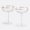 Coupe champagne strié