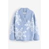 Boucle De Flocons De Neige Bleus