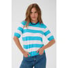 Bleu Aquarius/Chalk Wide Stripe