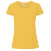 Tee shirt manche longue jaune femme