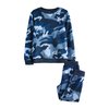 Motif Camouflage Bleu Marine