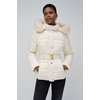 Manteau matelassé femme beige