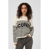 Blanc Chalk Black Deep Stripe Knit