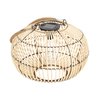Lampe solaire en rotin