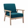 Fauteuil scandinave bleu