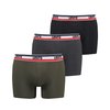 Schwarz + grau meliert + khaki