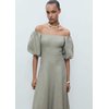 Robe manche bouffante Mango