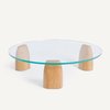 Couchtisch rund glas