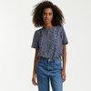 Print/navy background