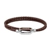 Argenté, Marron Foncé