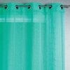 Voilage bleu turquoise et gris