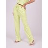 Pantalon velours femme jaune moutarde