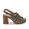 Grüne sandalen mit absatz