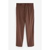 Pantalon slim taille normale marron