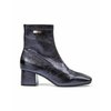 Boots femme vernis bleu