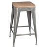 Tabouret bas gris