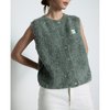 Gilet sans manche kaki femme