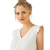 Chemisier gaze de coton blanc