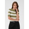 Vert Aloe/Chalk Wide Stripe
