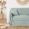 Plaid bleu celadon