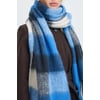 Bleu Blue Check Scarf