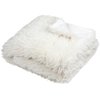 Plaid fausse fourrure blanc