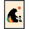Affiche + Cadre En Bois - Noir