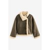 Blouson femme double fausse fourrure