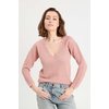 Pull métallisé femme