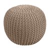 Pouf coffre taupe