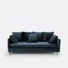 Grijs blauwe bank