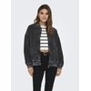 Bomber femme long noir