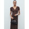 Robe longue Mango marron