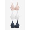 Bleu Marine, Blanc, Rose