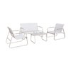 Salon de jardin aluminium blanc