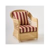 Résine Naturelle - Tissu Rayures Bordeaux