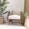 Grey accent chair