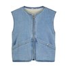 Veste en jean sans manche femme