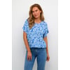 Bleu Large Blue Flower Print