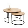 Oak nest of tables