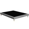 Sommier tapissier gris 160x200