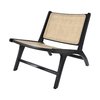 Fauteuil osier noir
