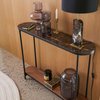 Console d'entrée en verre