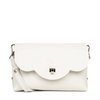 Beige leren dames handtas